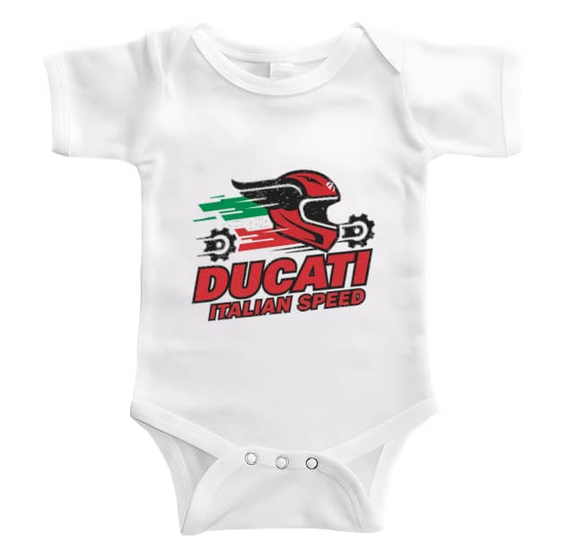 Dětské body Ducati Italská Rychlost Závodní Helma Síla Adrenalinu A Stylu