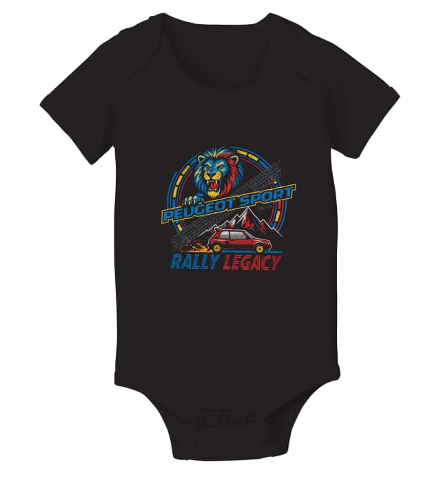 Dětské body Peugeot Sport 205 Rally Dědictví 80 Let Lev Rallyových Hor