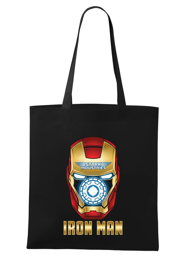 Nákupní taška Stylová Helma Iron Man Se Znakem Stark Industries