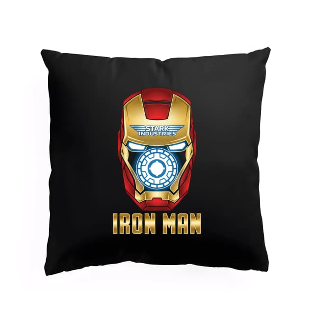 Polštář Stylová Helma Iron Man Se Znakem Stark Industries