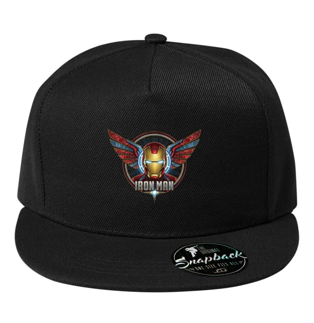 Snapback Iron Man Superhrdina S Křídly A Technologickým Emblémem