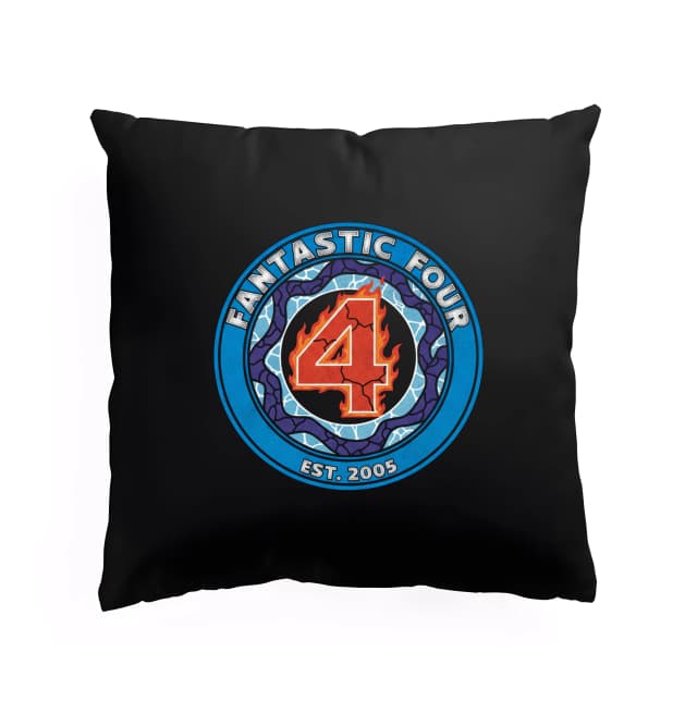 Polštář Ikonický Fantastic Four Ohnivá Čtyřka V Modrém Kroužku