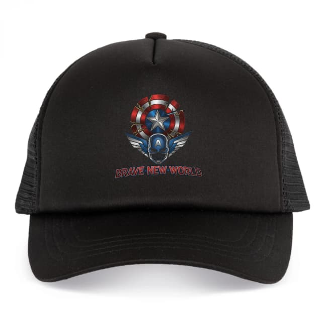 Dětská kšiltovka Temný Štít Křídla A Lebka Captain America Brave New World