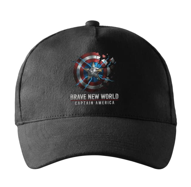 Kšiltovka Brave New World Captain America Orel Elektřina A Rozbitý Štít