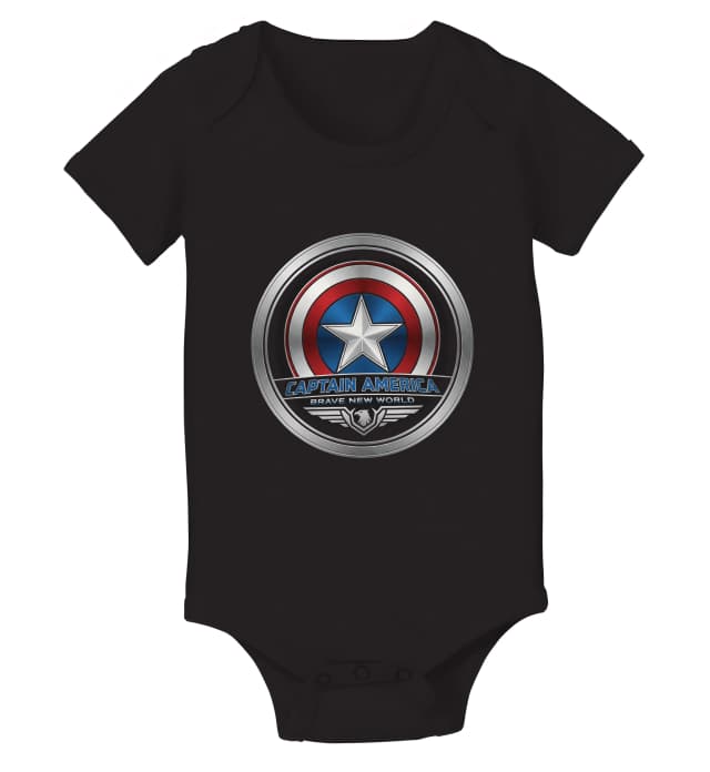 Dětské body Captain America Brave New World Kovová Síla A Nové Hrdinství
