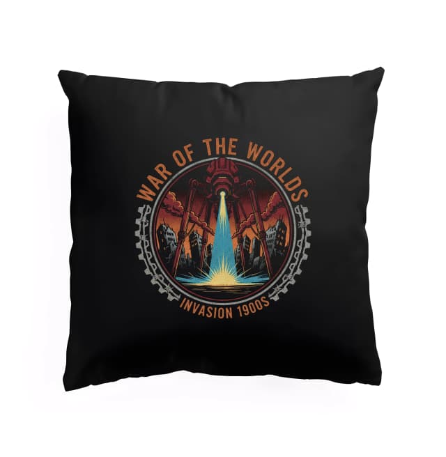 Polštář Vintage Apokalypsa Tripodů A Ničení Měst War Of The Worlds Invaze