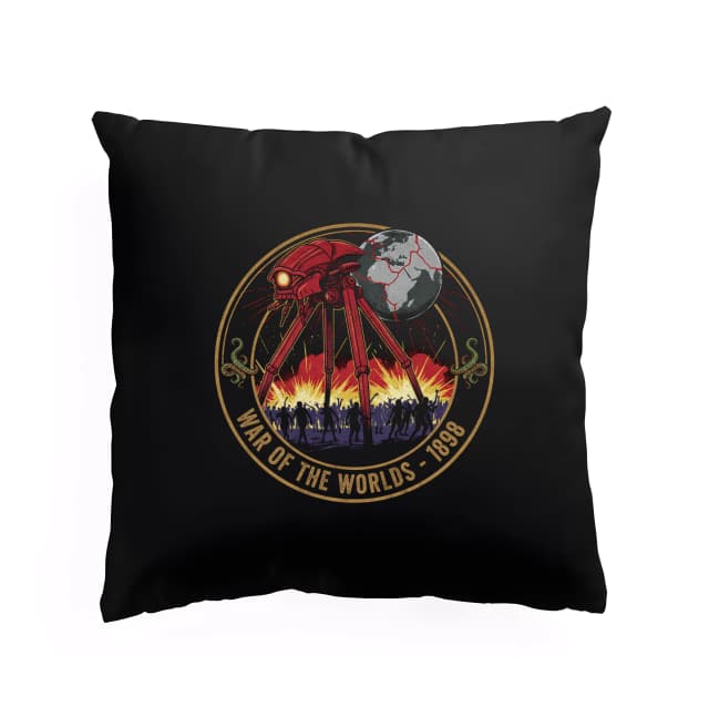 Polštář Noční Kultovní War Of The Worlds  Trojnožná Invaze Retro Apokalypsa