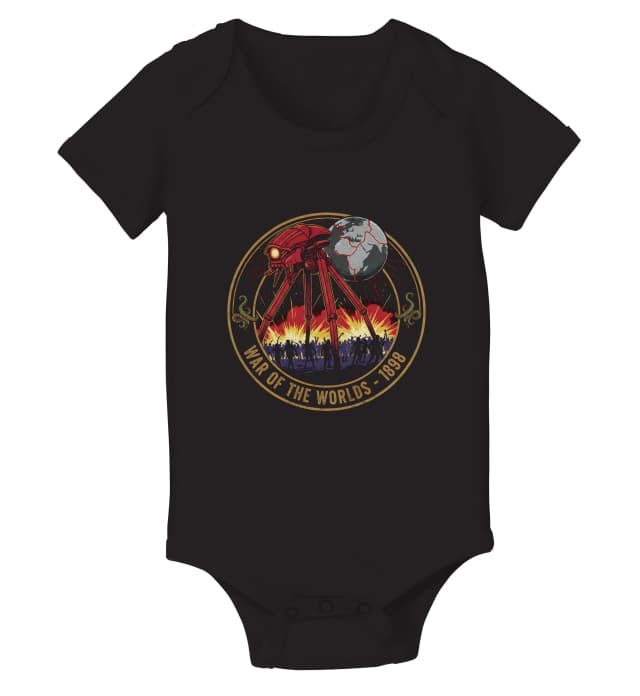 Dětské body Noční Kultovní War Of The Worlds  Trojnožná Invaze Retro Apokalypsa