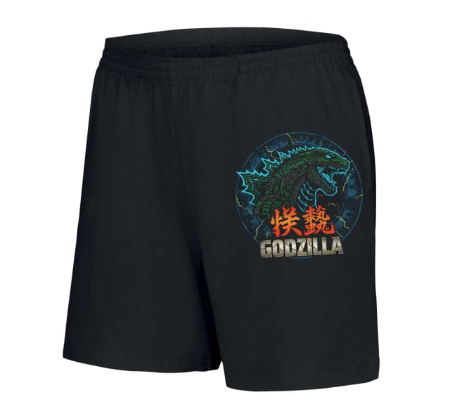 Dámské šortky Godzilla Noční Elektrický Hněv Nad Městem Zkáza