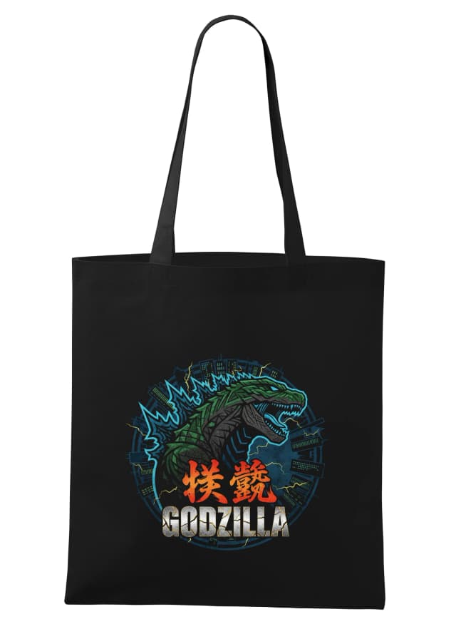 Nákupní taška Godzilla Hněvivý Král Měst Blesky A Destrukce