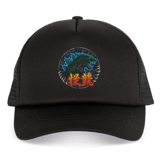 Dětská kšiltovka Godzilla Zelené Kaiju Městské Plamenné Zničení A Síla