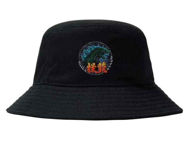Klobouček Godzilla Zelené Kaiju Městské Plamenné Zničení A Síla