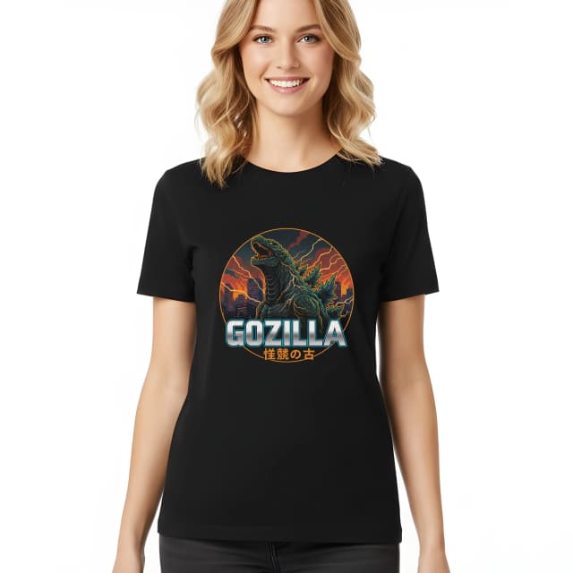 Dámské tričko Godzilla Hněv Starého Města A Blesky Apokalypsy