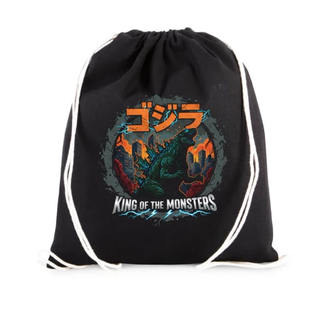 Vak na záda Godzilla King Of The Monsters V Záři Plamenů A Blesků