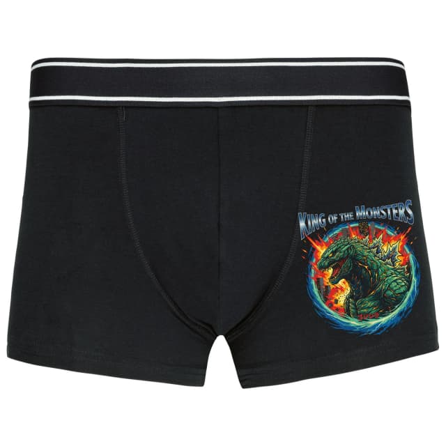 Boxerky Zelený Král Monstrů Godzilla King Of The Monsters V Plamenech Města
