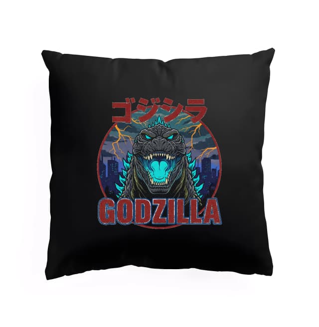 Polštář Godzilla Noční Hněv Jaderná Záře A Městská Bouře