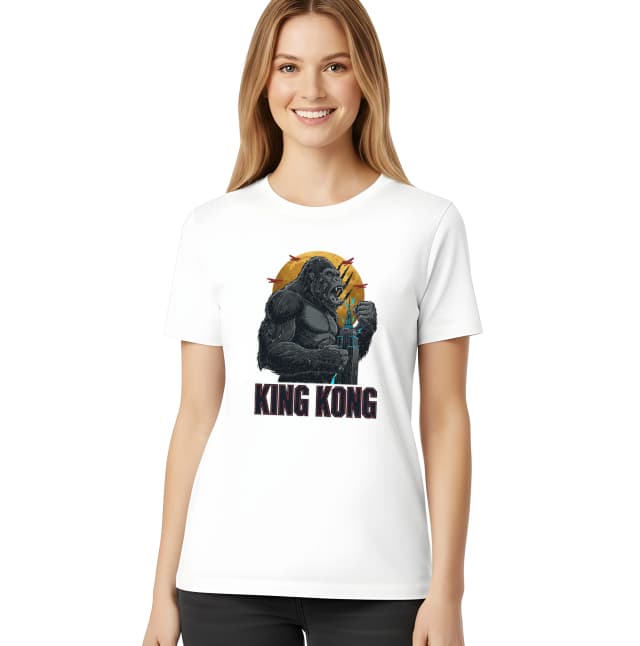 Dámské tričko King Kong V Zlatém Svitu Nad New Yorkem
