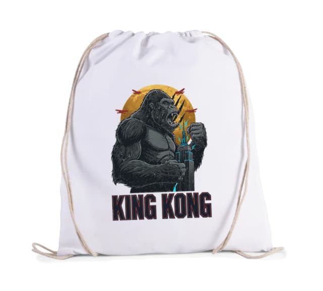 Vak na záda King Kong V Zlatém Svitu Nad New Yorkem