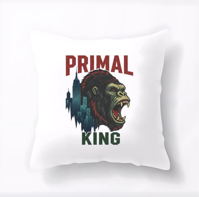 Polštář Primal King Divoký Opičí Král Města V Nočním Světle