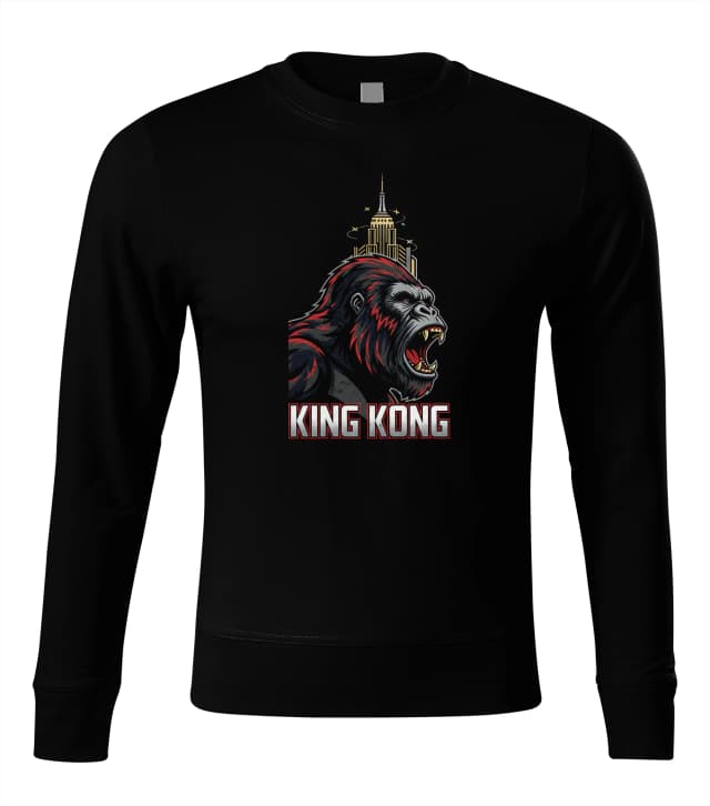 Mikina bez kapuce Královský Řev King Kong Vládce Městských Věží