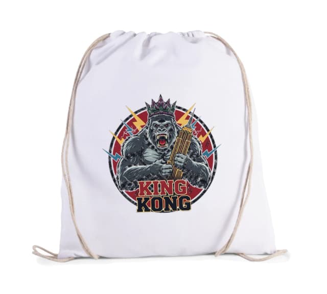 Vak na záda Královský Výkřik King Kong S Korunou A Mrakodrapy