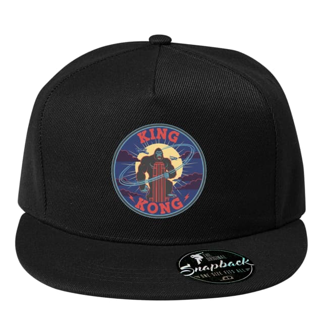 Snapback Legendární King Kong Na Mrakodrapu V Retro Nočním Odznaku