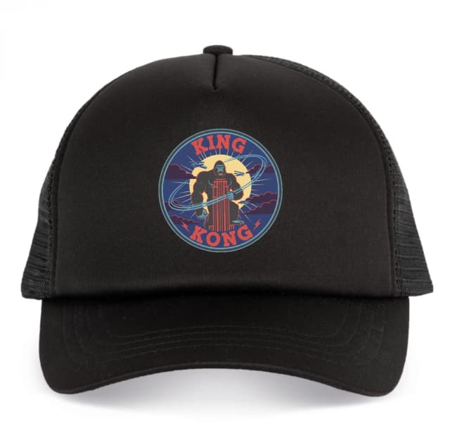 Dětská kšiltovka Legendární King Kong Na Mrakodrapu V Retro Nočním Odznaku