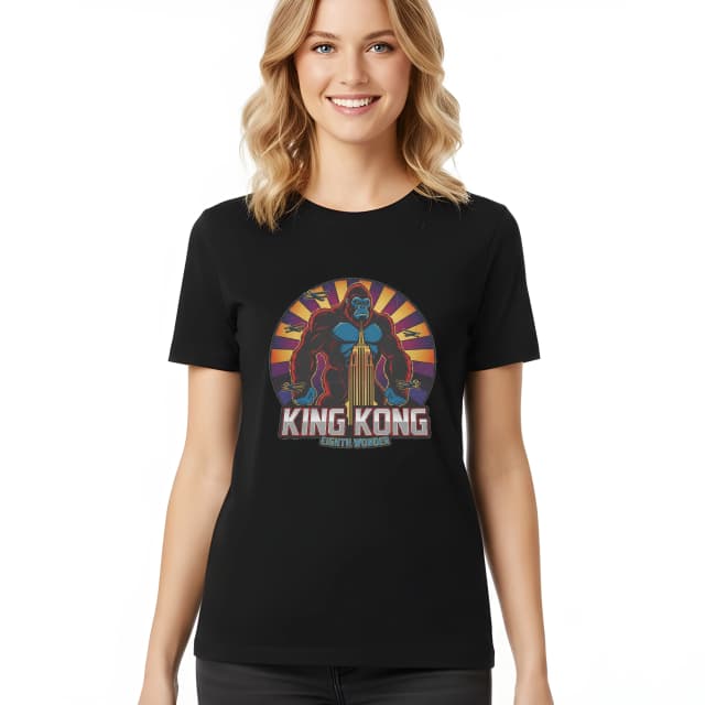 Dámské tričko King Kong Osmý Div Světa Nad Empire State Building A Letecké Souboje