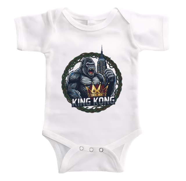 Dětské body Královský King Kong Na Mrakodrapu S Korunou