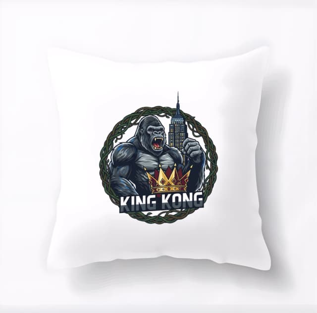 Polštář Královský King Kong Na Mrakodrapu S Korunou