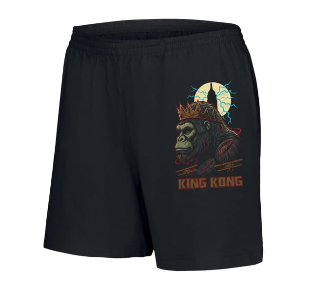 Dámské šortky Královský King Kong S Korunou Šrámy A Měsíčními Blesky