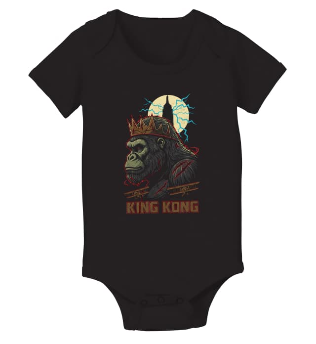 Dětské body Královský King Kong S Korunou Šrámy A Měsíčními Blesky