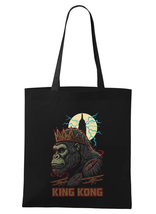 Nákupní taška Královský King Kong S Korunou Šrámy A Měsíčními Blesky