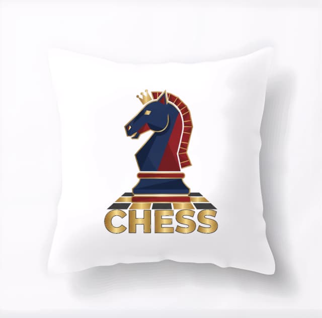 Polštář Královský Jezdec Chess Zlatá Strategie Pro Vítězství A Styl