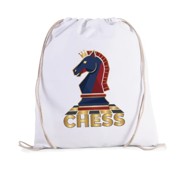 Vak na záda Královský Jezdec Chess Zlatá Strategie Pro Vítězství A Styl