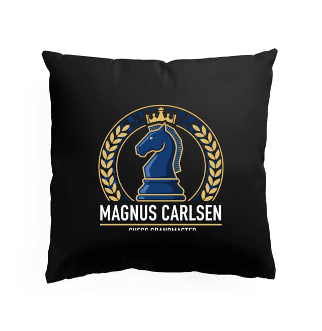 Polštář Magnus Carlsen Královský Modrý Jezdec A Vavřín