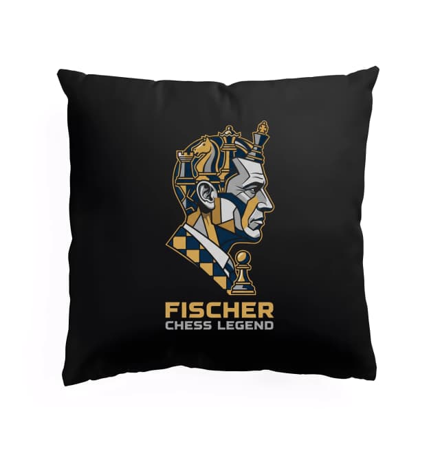 Polštář Fischer Chess Legend Legenda Královské Strategie A Zlatý Profil