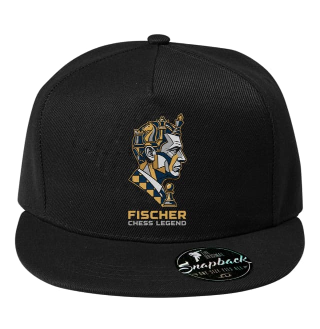 Snapback Fischer Chess Legend Legenda Královské Strategie A Zlatý Profil