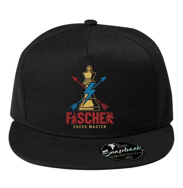 Snapback Fischer Chess Master Král Šachu Blesk A Šipky Mistrovské Strategie