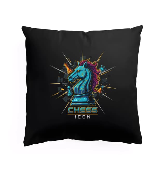 Polštář Neonový Šachový Rytíř Chess Icon Pro Hráče