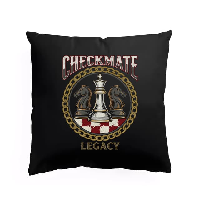 Polštář Checkmate Dědictví Králů A Jezdců V Zlatém Řetězu