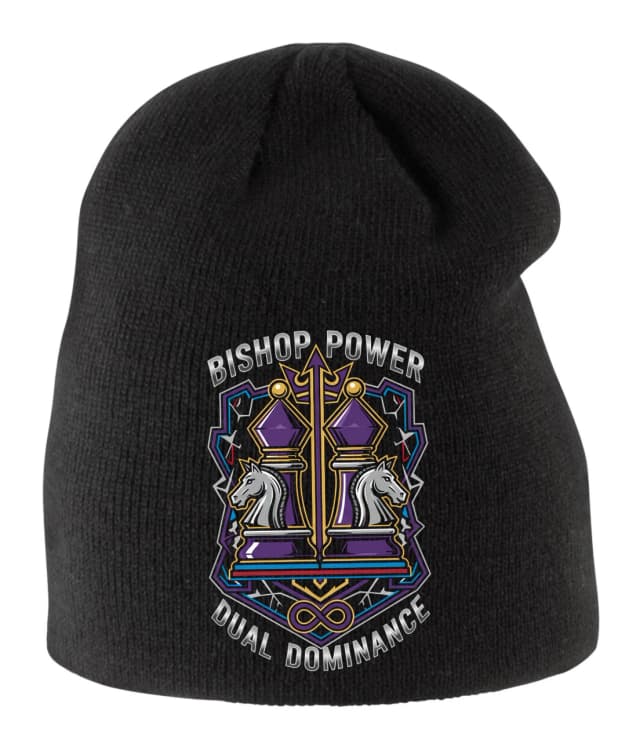 Dětská zimní čepice Bishop Power Dvojitá Šachová Síla A Nekonečná Dominance