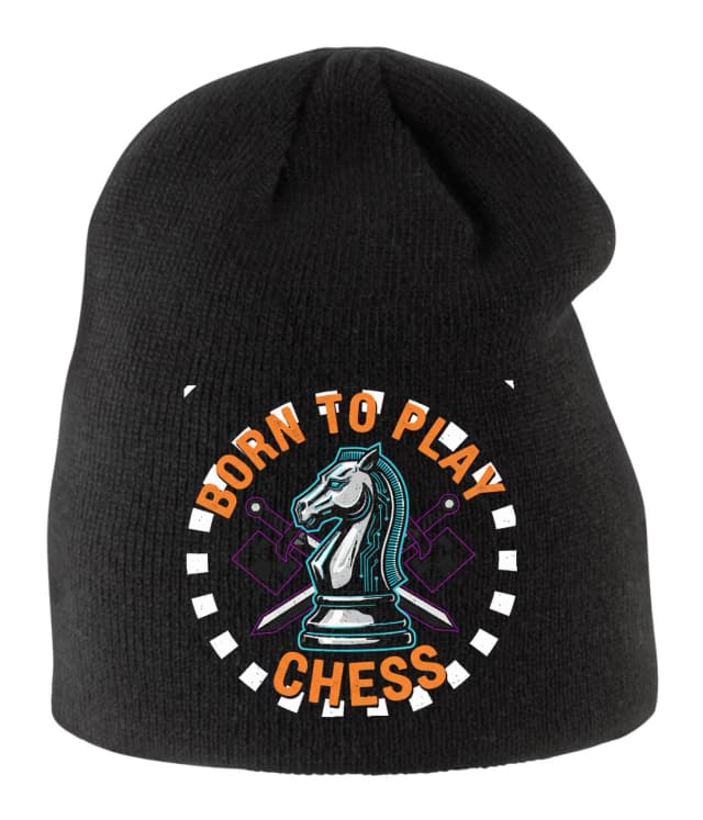 Dětská zimní čepice Narozený K Hraní Chess Šachový Jezdec S Elektronickým Srdcem