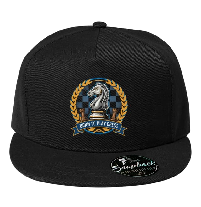 Snapback Narozený Pro Šachy Královský Rytíř Stratég Born To Play Chess
