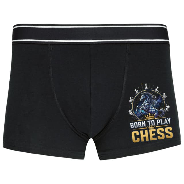 Boxerky Královský Šachový Jezdec Z Hvězd Born To Play Chess