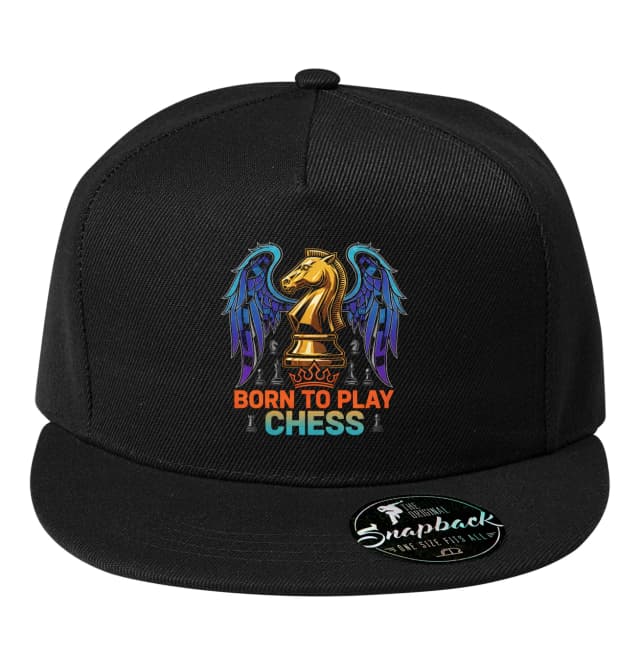Snapback Zlatý Jezdec S Křídly Zrozený Pro Hru Šachů