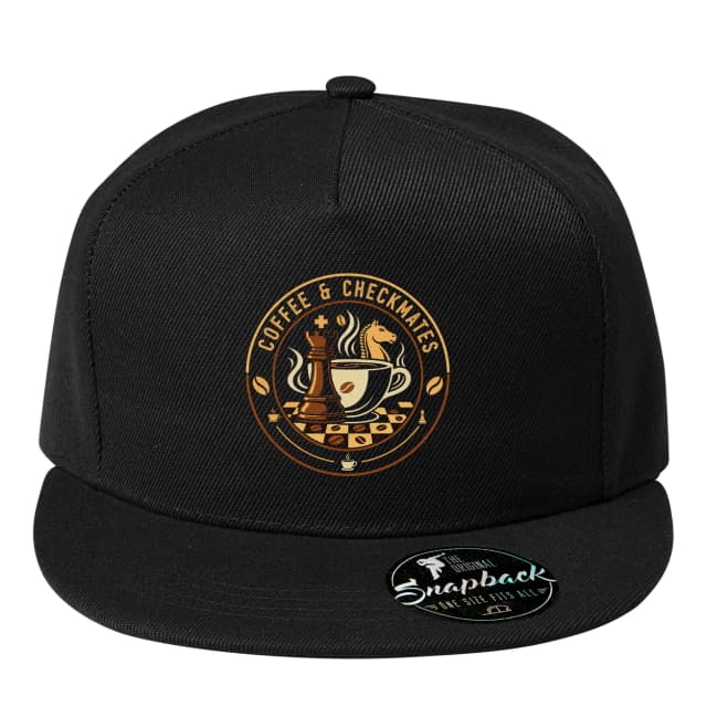 Snapback Šachy A Káva Šálek Strategie Mat A Přátelství