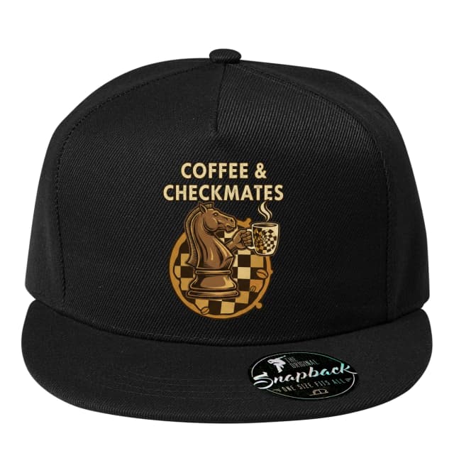 Snapback Kávový Jezdec A Šachová Výhra Šálek Šachy Šachmat