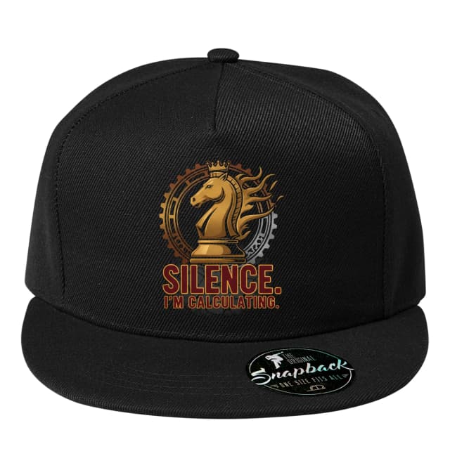 Snapback Tichý Šachový Jezdec Královský Výpočet Z Oceli A Plamenů