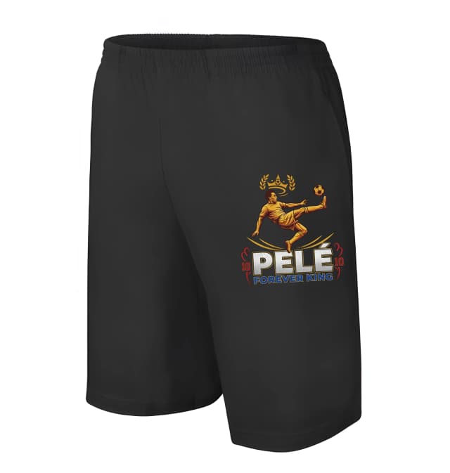 Pánské/dětské kraťasy Pelé Forever King Zlatý Majestát Kopané A Gól Z Nůžek